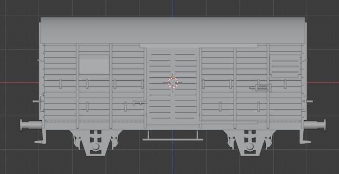 H0 1-87 scale Gr 20 freight car 3D print model_1