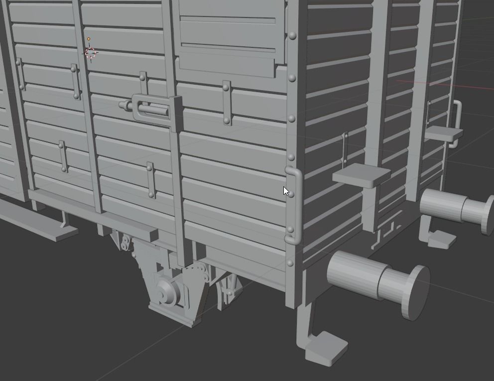 H0 1-87 scale Gr 20 freight car 3D print model_8