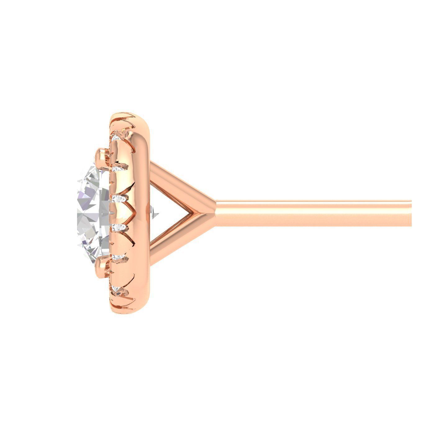 Women Square Earrings 3dm stl render detail 3D print model_1