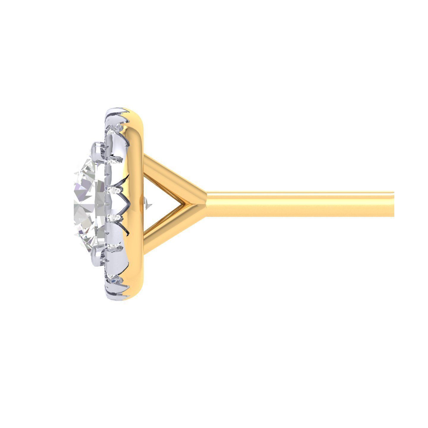 Women Square Earrings 3dm stl render detail 3D print model_7