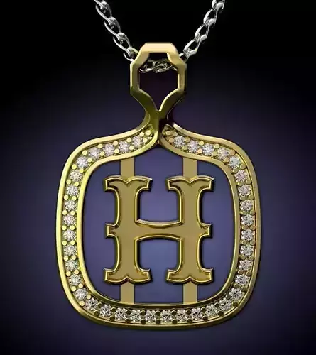 H Letter Pendant