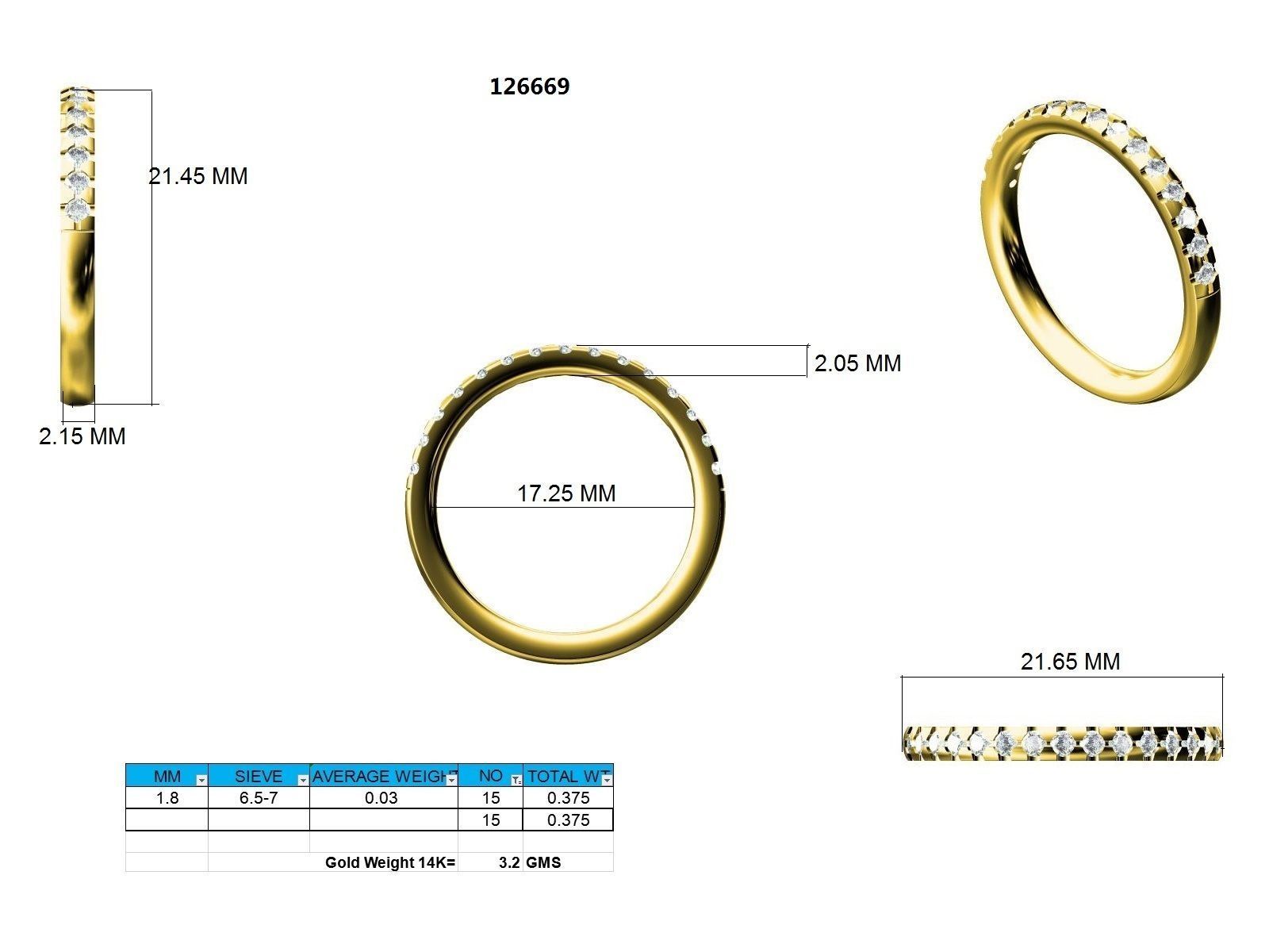 Ring - 126669 3D print model_12