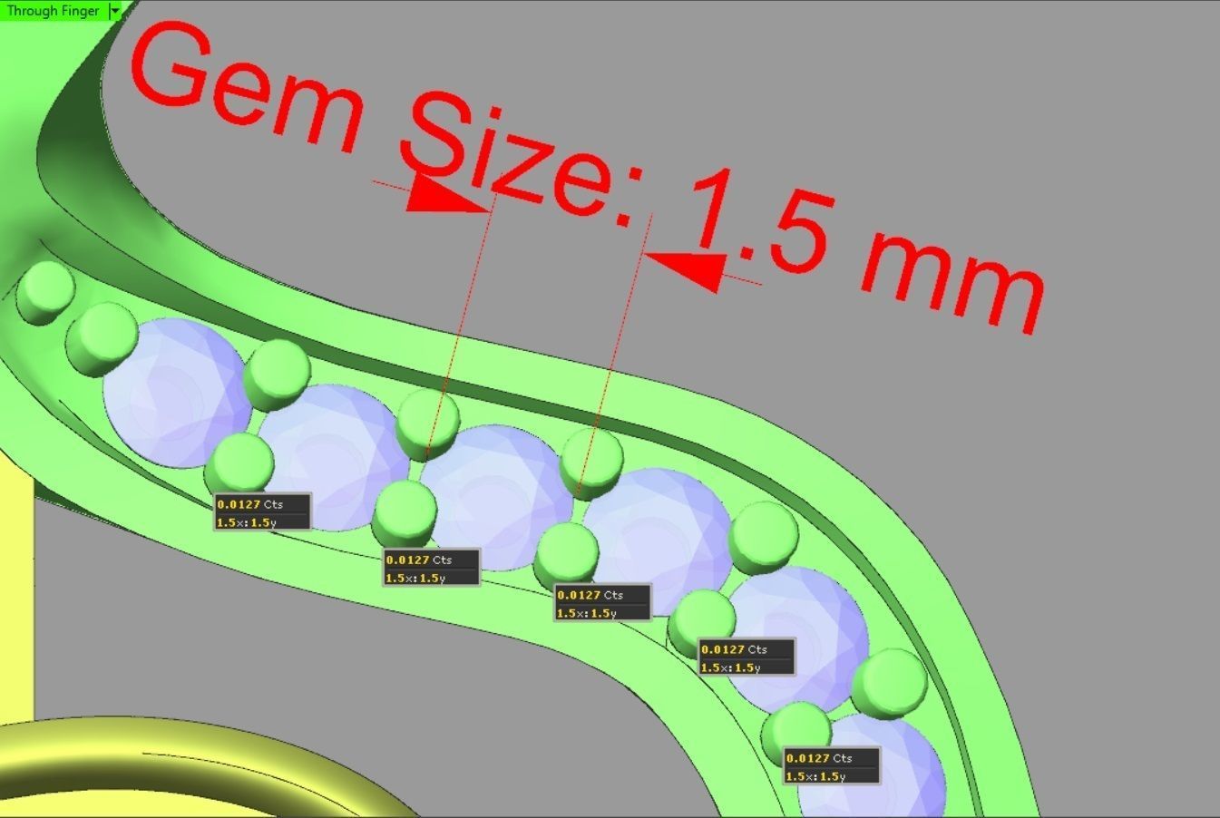 I Letter Pendant 3D print model_9