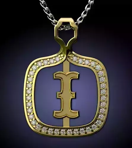 I Letter Pendant