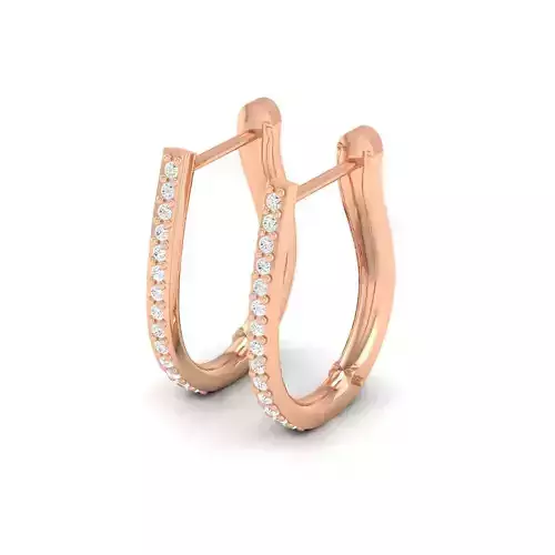 Women Earrings 3dm stl render detail 