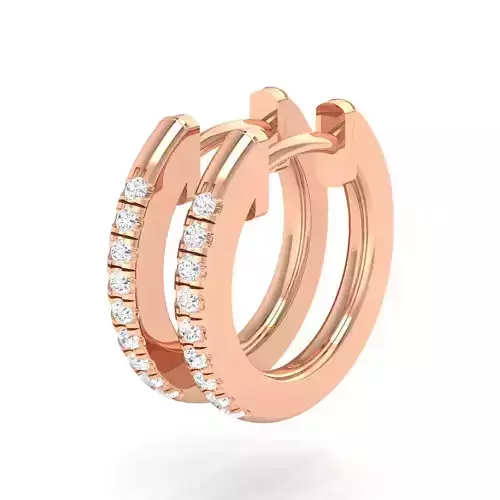 Women Earrings 3dm stl render detail 