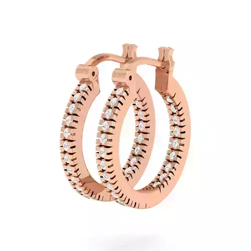 Women Earrings 3dm stl render detail 