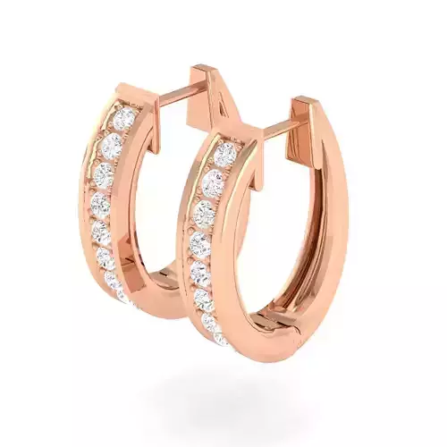 Women Earrings 3dm stl render detail 