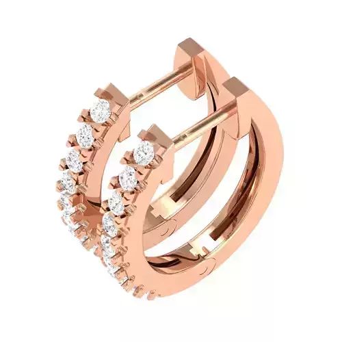 Women Earrings 3dm stl render detail 