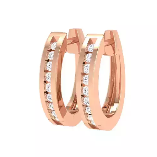 Women Earrings 3dm stl render detail 