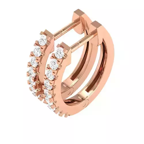 Women Earrings 3dm stl render detail 