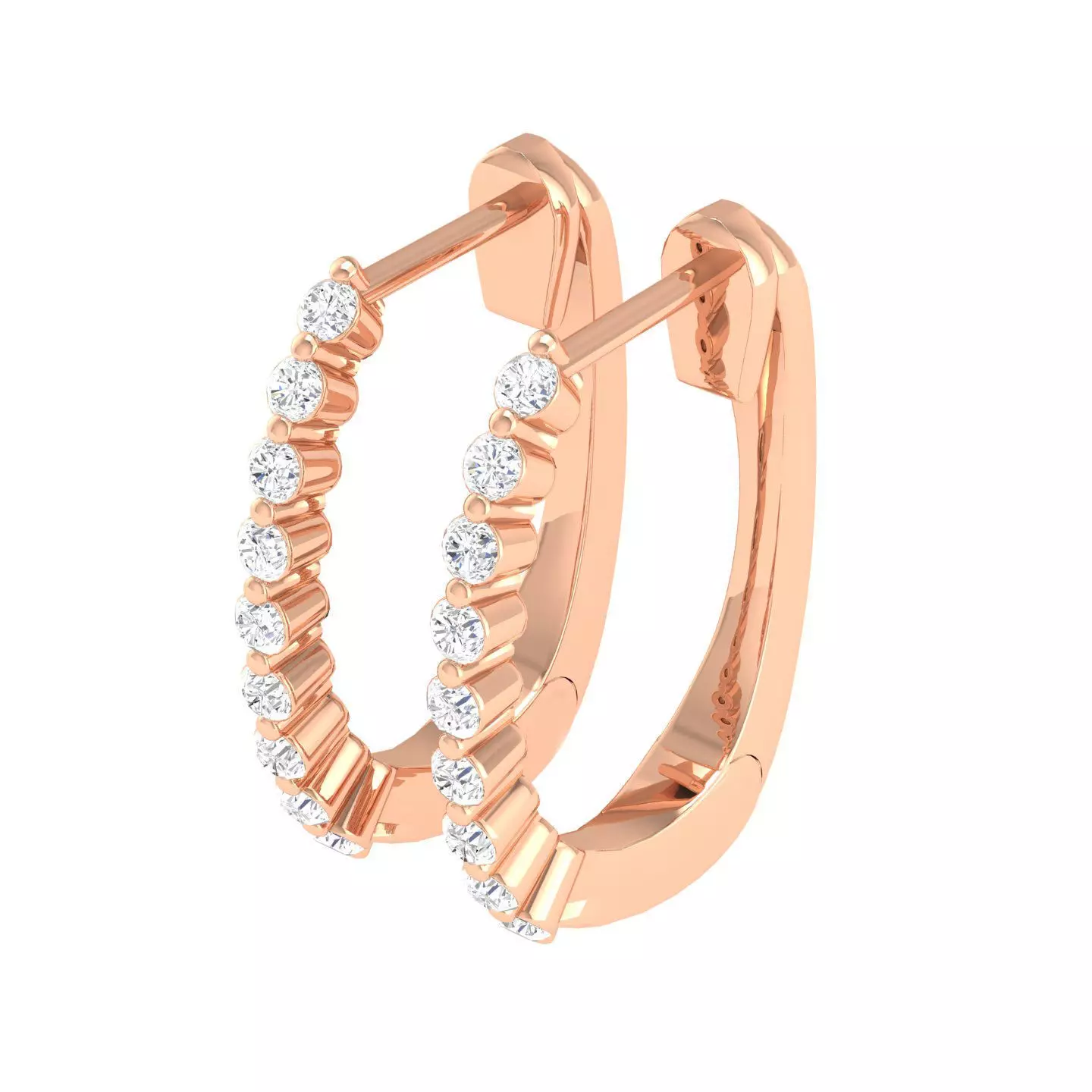 Women Earrings 3dm stl render detail 3D print model_0