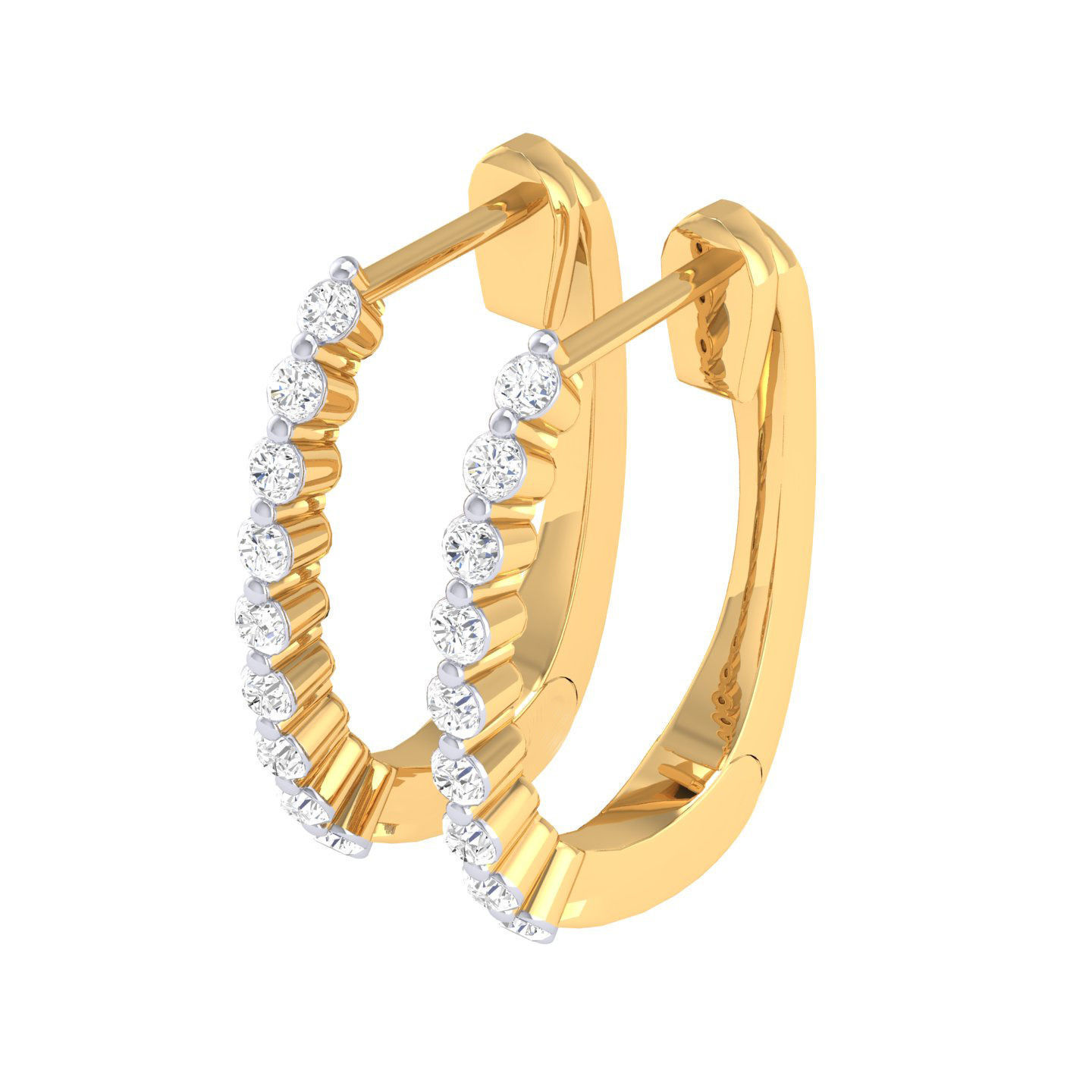 Women Earrings 3dm stl render detail 3D print model_8