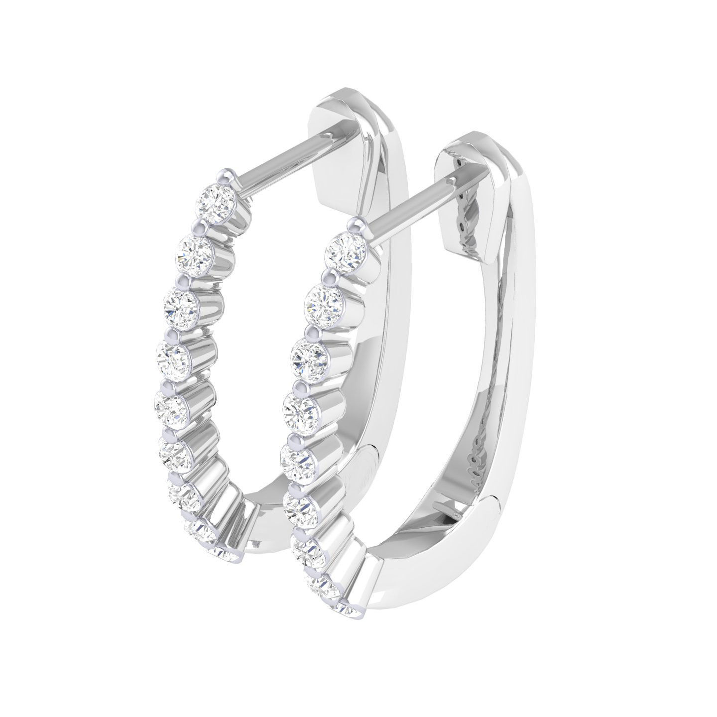 Women Earrings 3dm stl render detail 3D print model_5