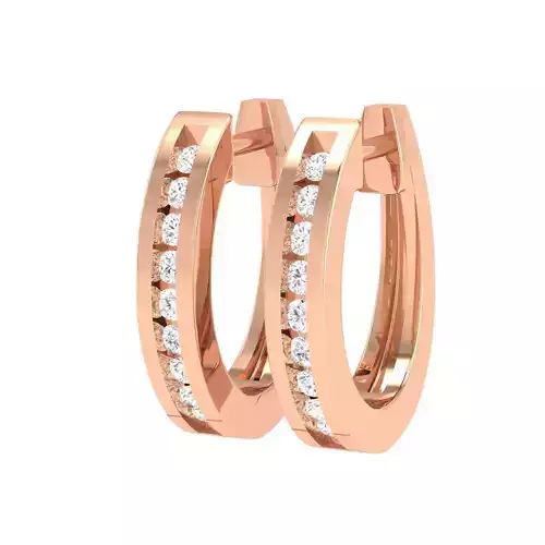 Women Earrings 3dm stl render detail 