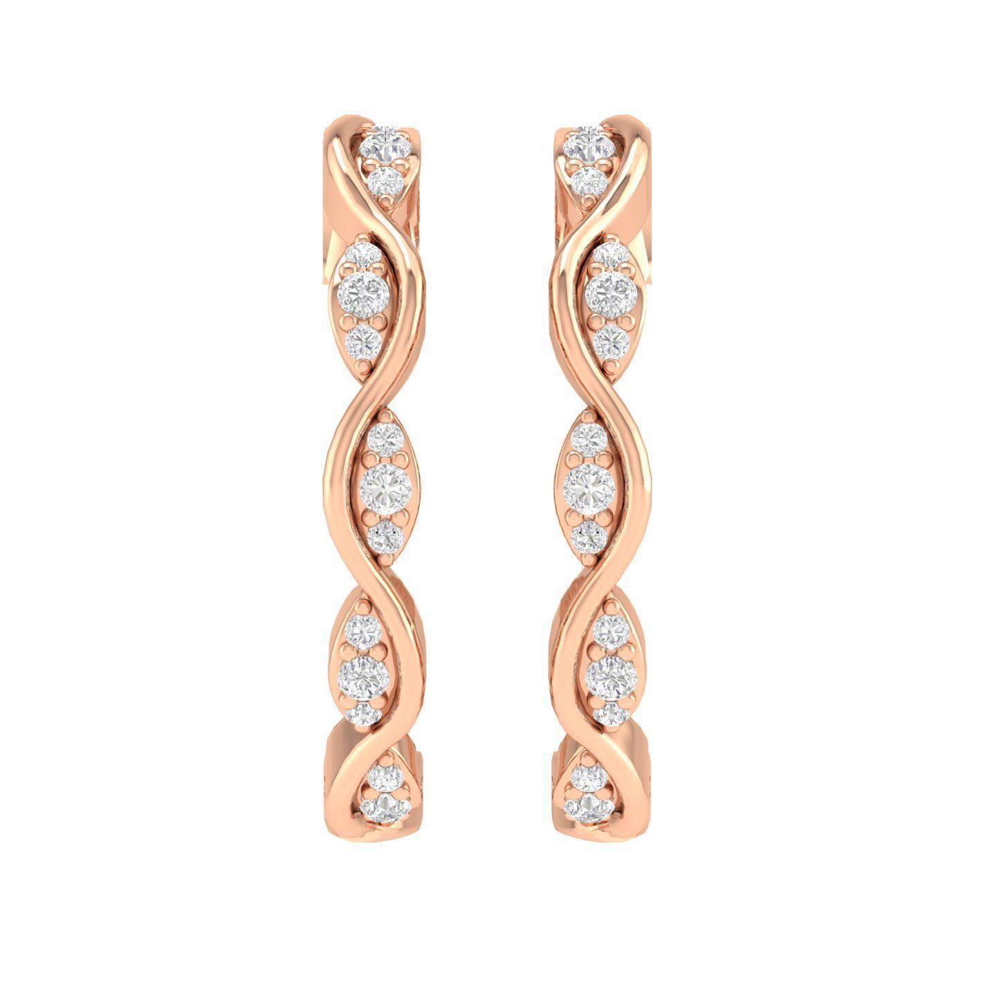 Women Earrings 3dm stl render detail 3D print model_1