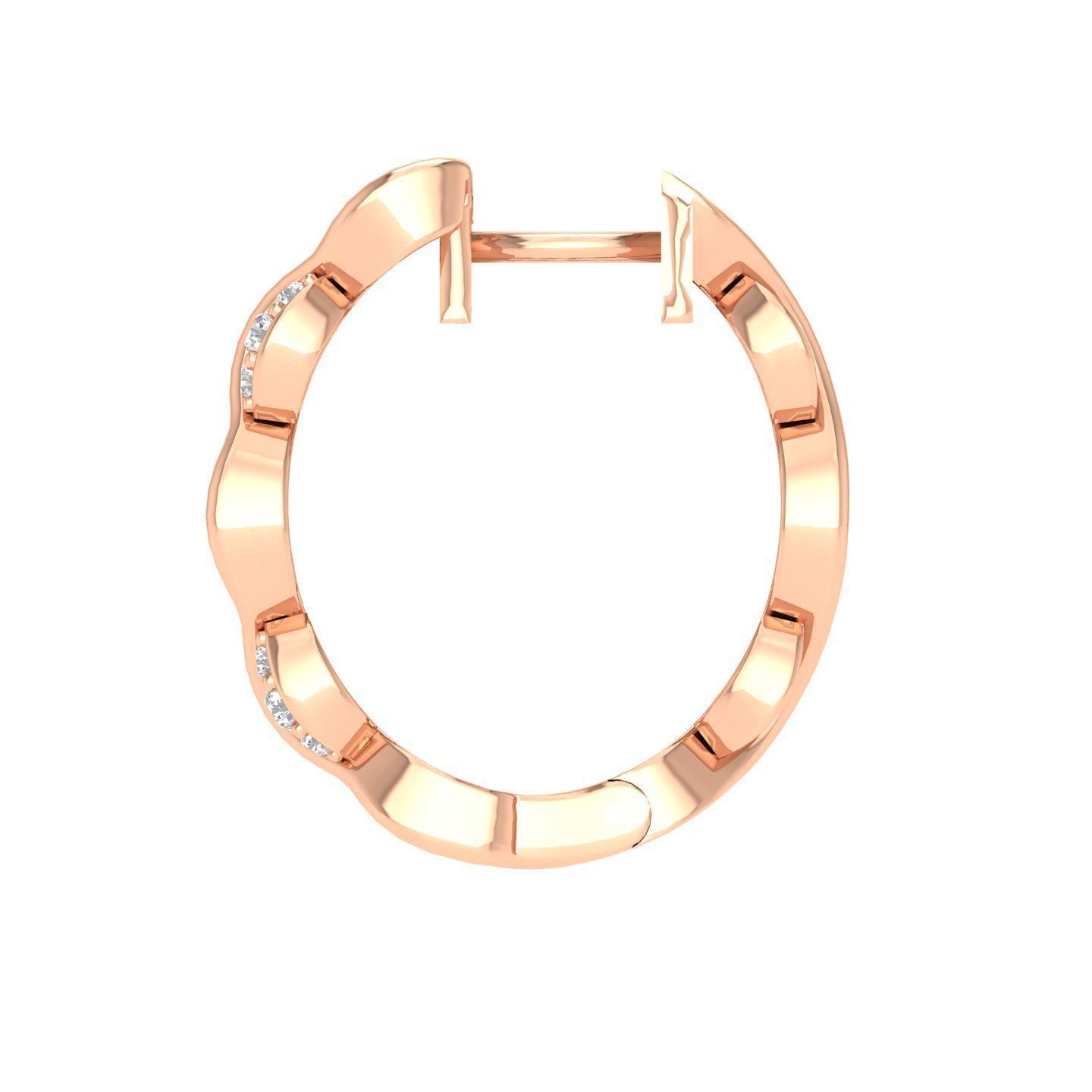 Women Earrings 3dm stl render detail 3D print model_2