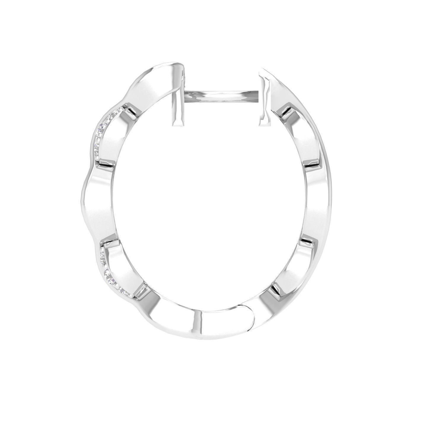 Women Earrings 3dm stl render detail 3D print model_5