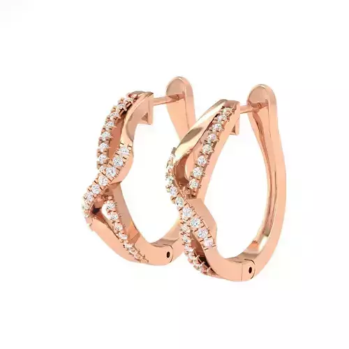 Women Earrings 3dm stl render detail 