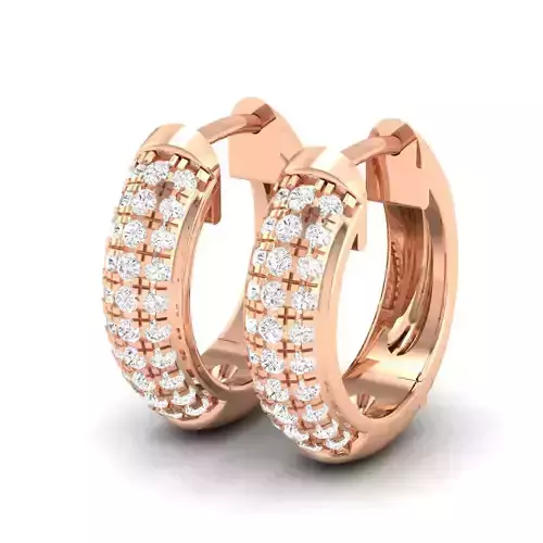 Women Earrings 3dm stl render detail 