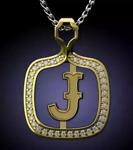 J Letter pendant 