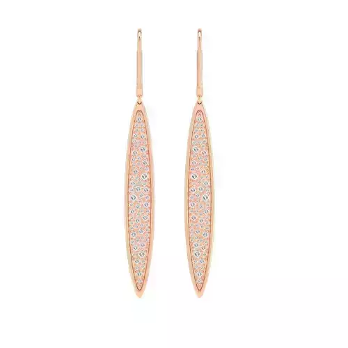 Women Earrings 3dm stl render detail  3D print model