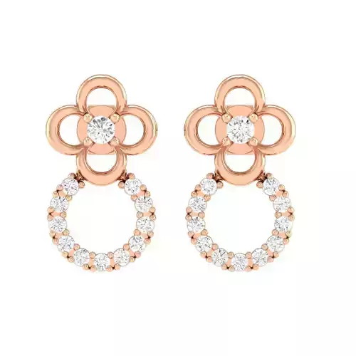 Women Earrings 3dm stl render detail 