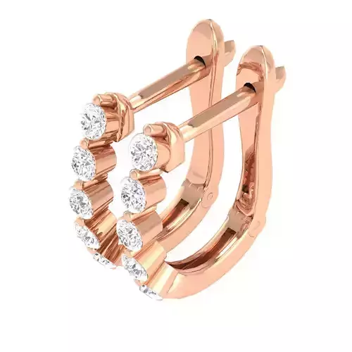 Women Earrings 3dm stl render detail 