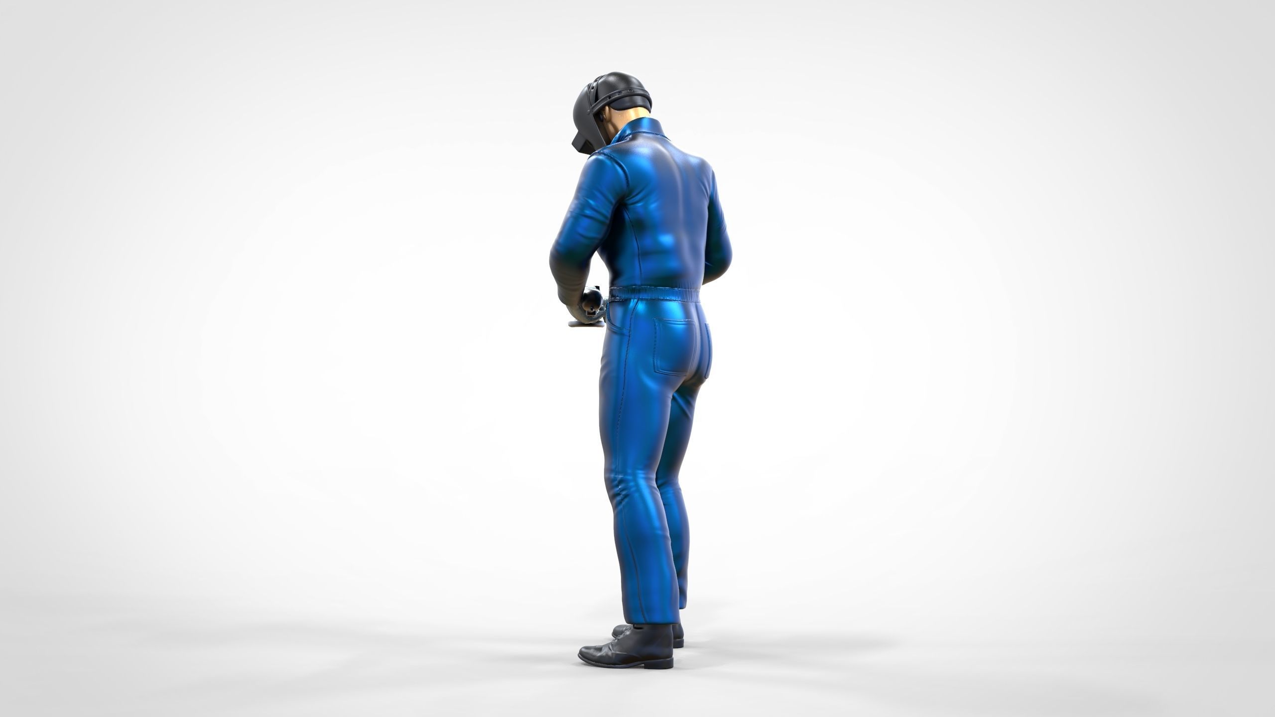 N7 Mechanic working with Grinder 3D print model_9