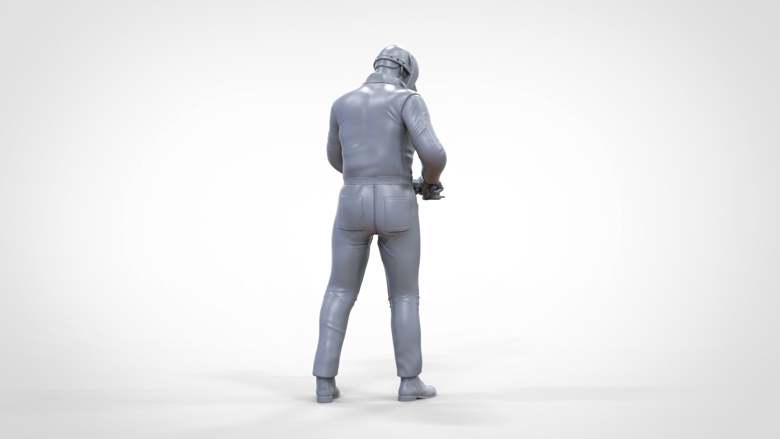 N7 Mechanic working with Grinder 3D print model_24