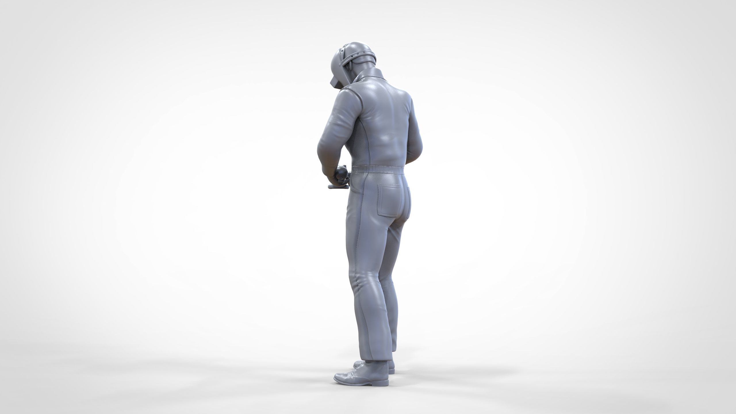 N7 Mechanic working with Grinder 3D print model_26