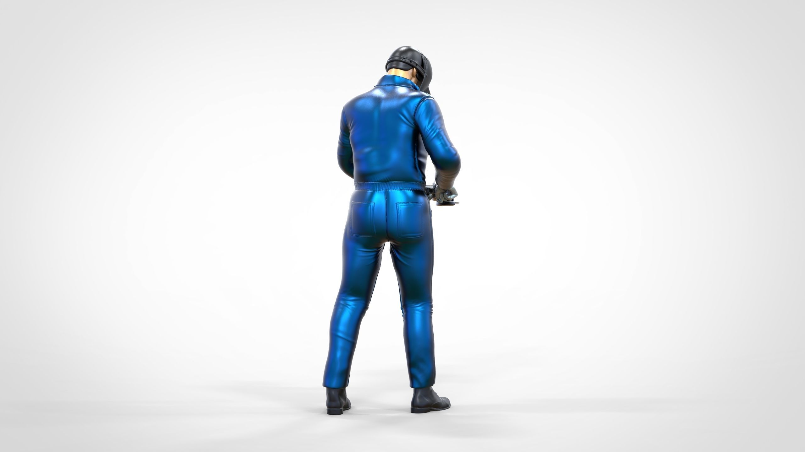 N7 Mechanic working with Grinder 3D print model_6