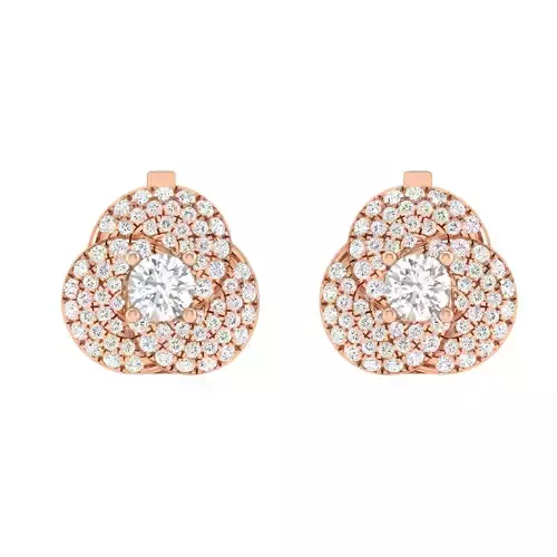 Women Earrings 3dm stl render detail 