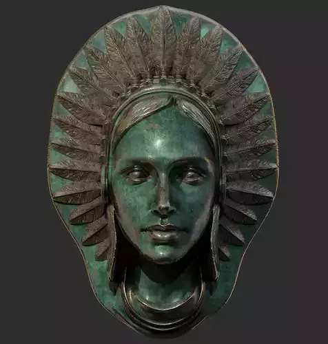 Indian Head Free 3D model