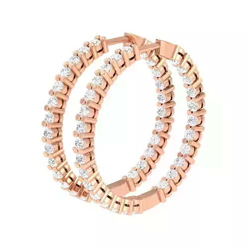 Women Earrings 3dm stl render detail 