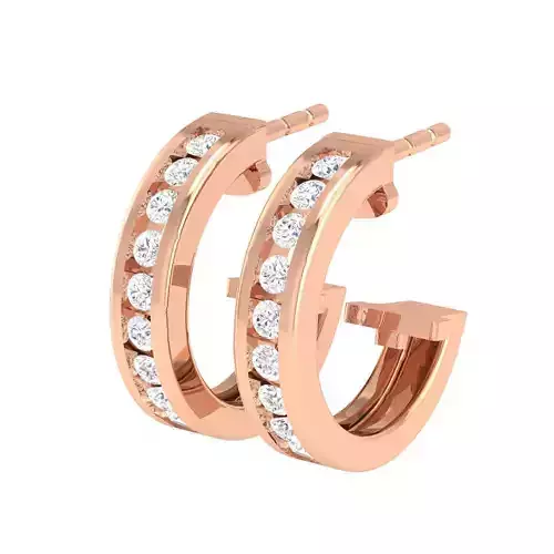 Women Earrings 3dm stl render detail 