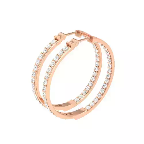 Women Earrings 3dm stl render detail 