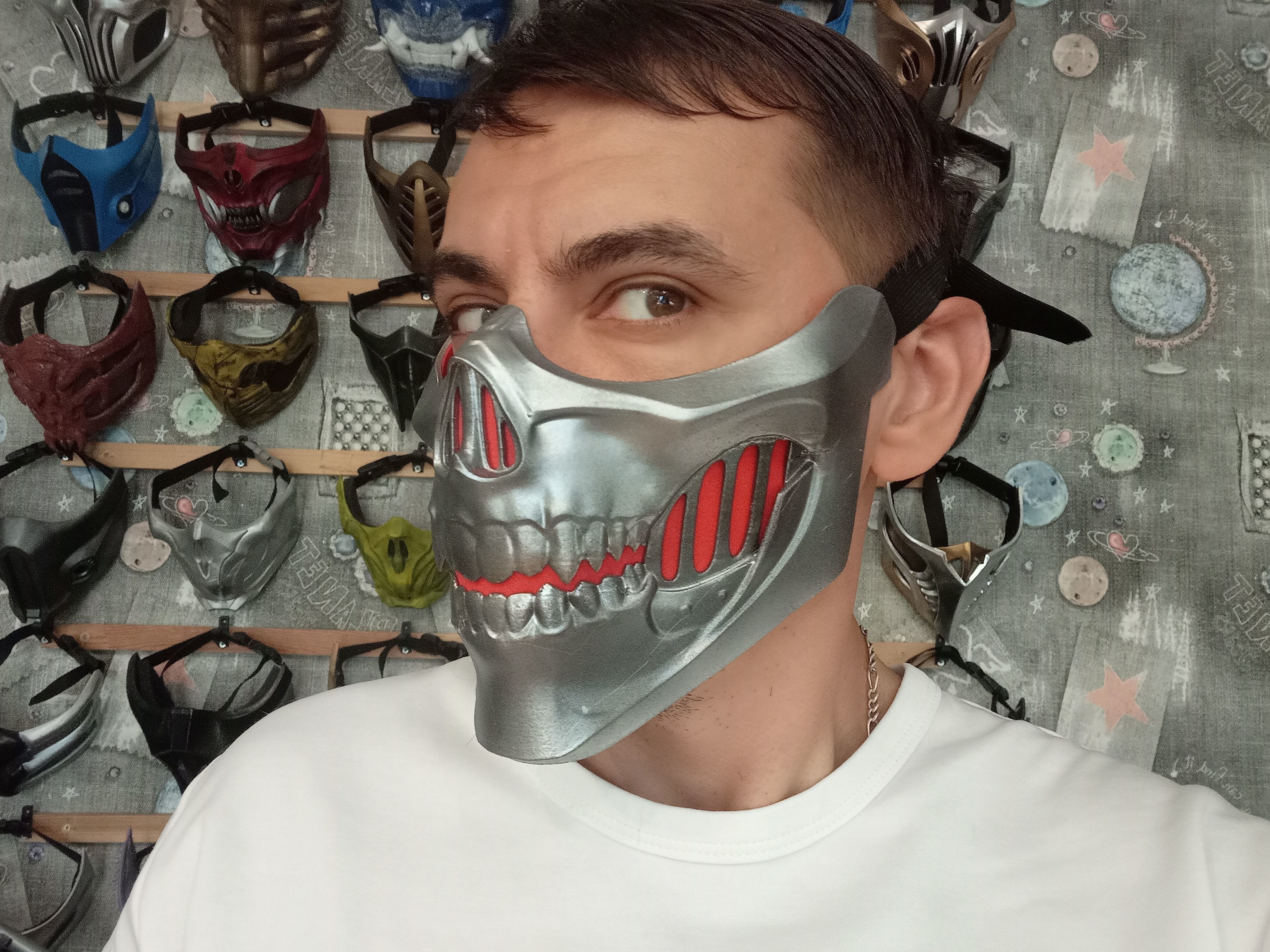 Erron Black mask from Mortal Kombat 11 - Dead Rider 3D print model_2