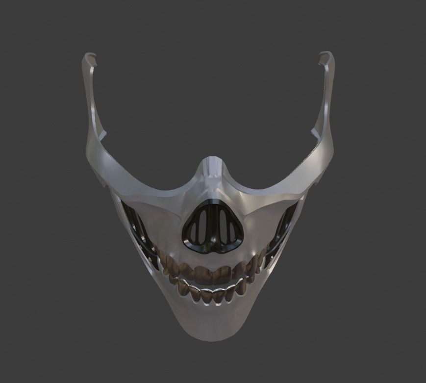 Erron Black mask from Mortal Kombat 11 - Dead Rider 3D print model_12