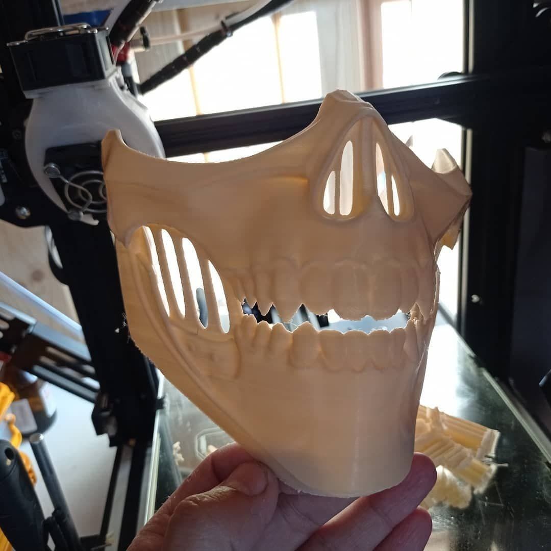 Erron Black mask from Mortal Kombat 11 - Dead Rider 3D print model_18