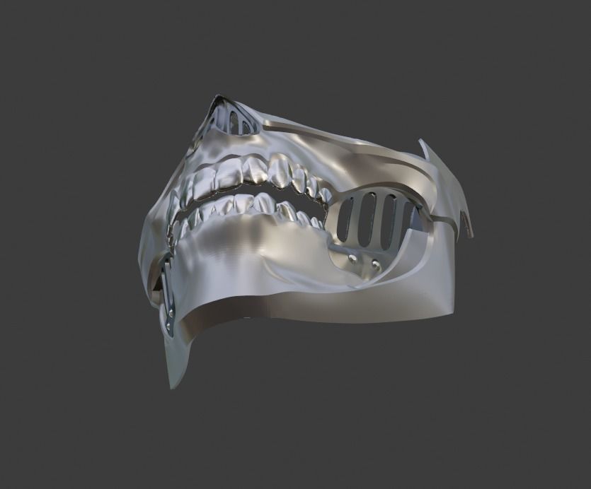 Erron Black mask from Mortal Kombat 11 - Dead Rider 3D print model_10