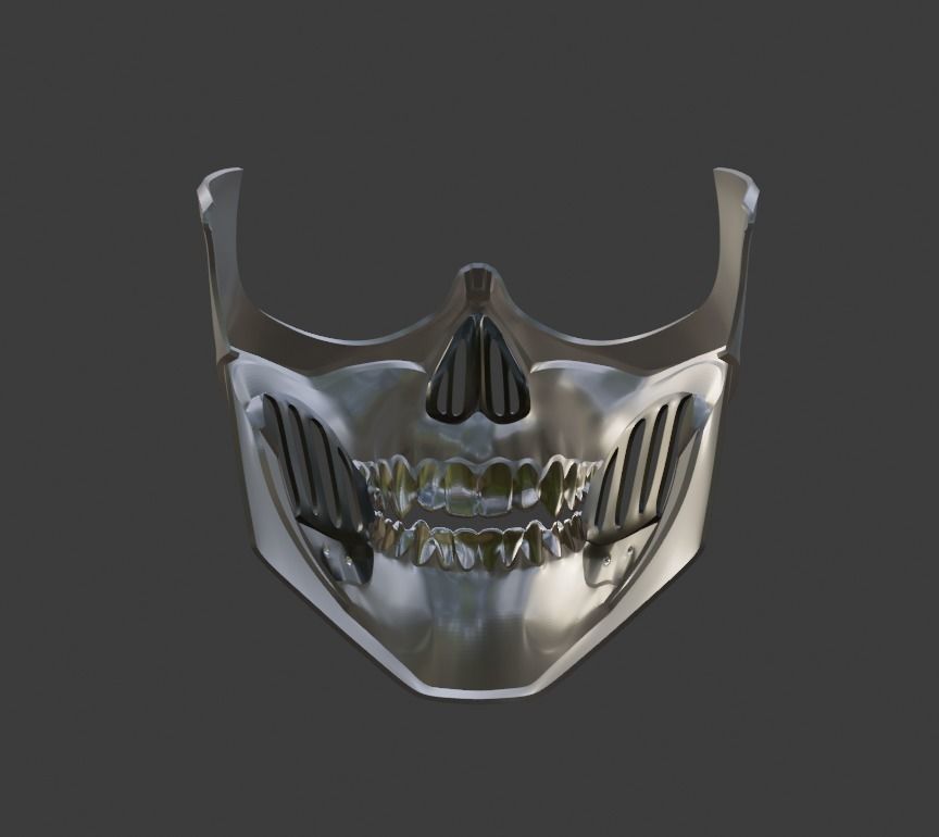 Erron Black mask from Mortal Kombat 11 - Dead Rider 3D print model_13