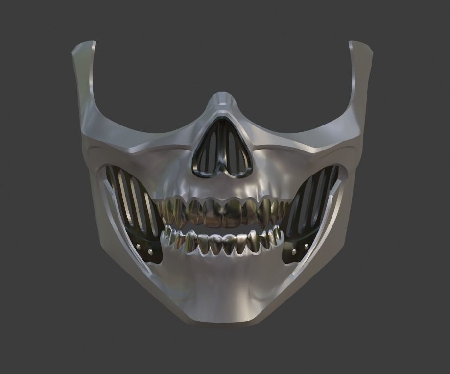 Erron Black mask from Mortal Kombat 11 - Dead Rider 3D print model_4