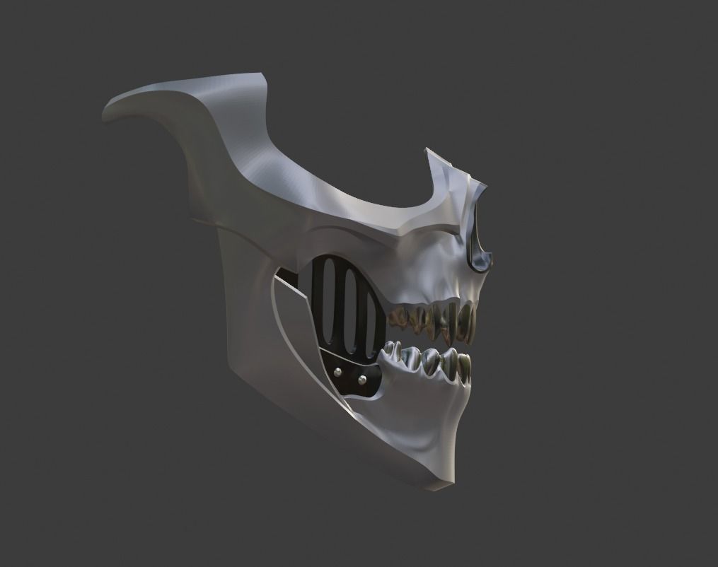 Erron Black mask from Mortal Kombat 11 - Dead Rider 3D print model_6