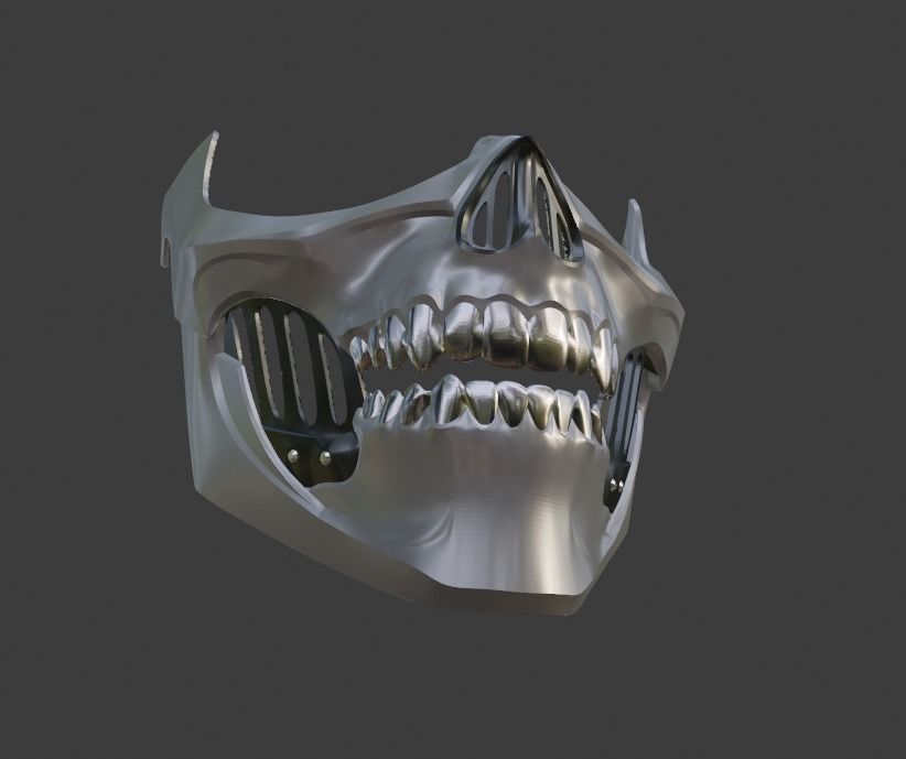 Erron Black mask from Mortal Kombat 11 - Dead Rider 3D print model_9