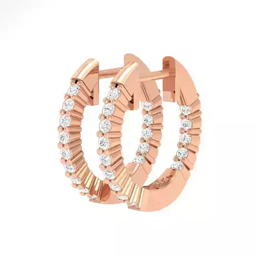 Women Earrings 3dm stl render detail 