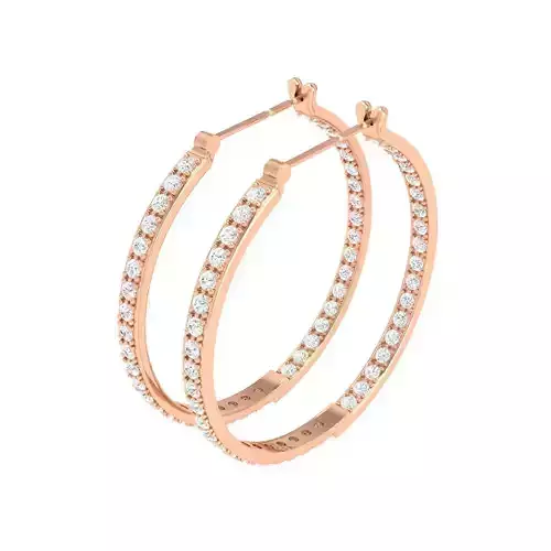 Women Earrings 3dm stl render detail 