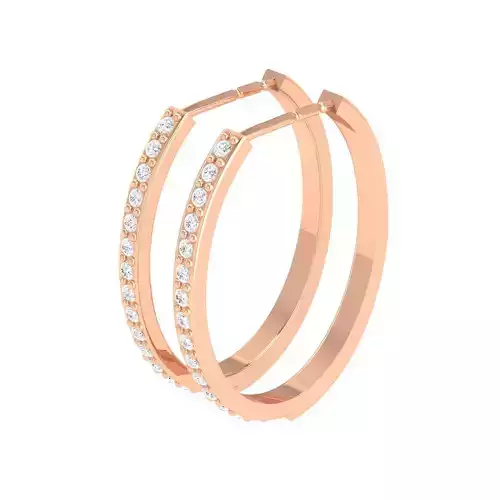 Women Earrings 3dm stl render detail 