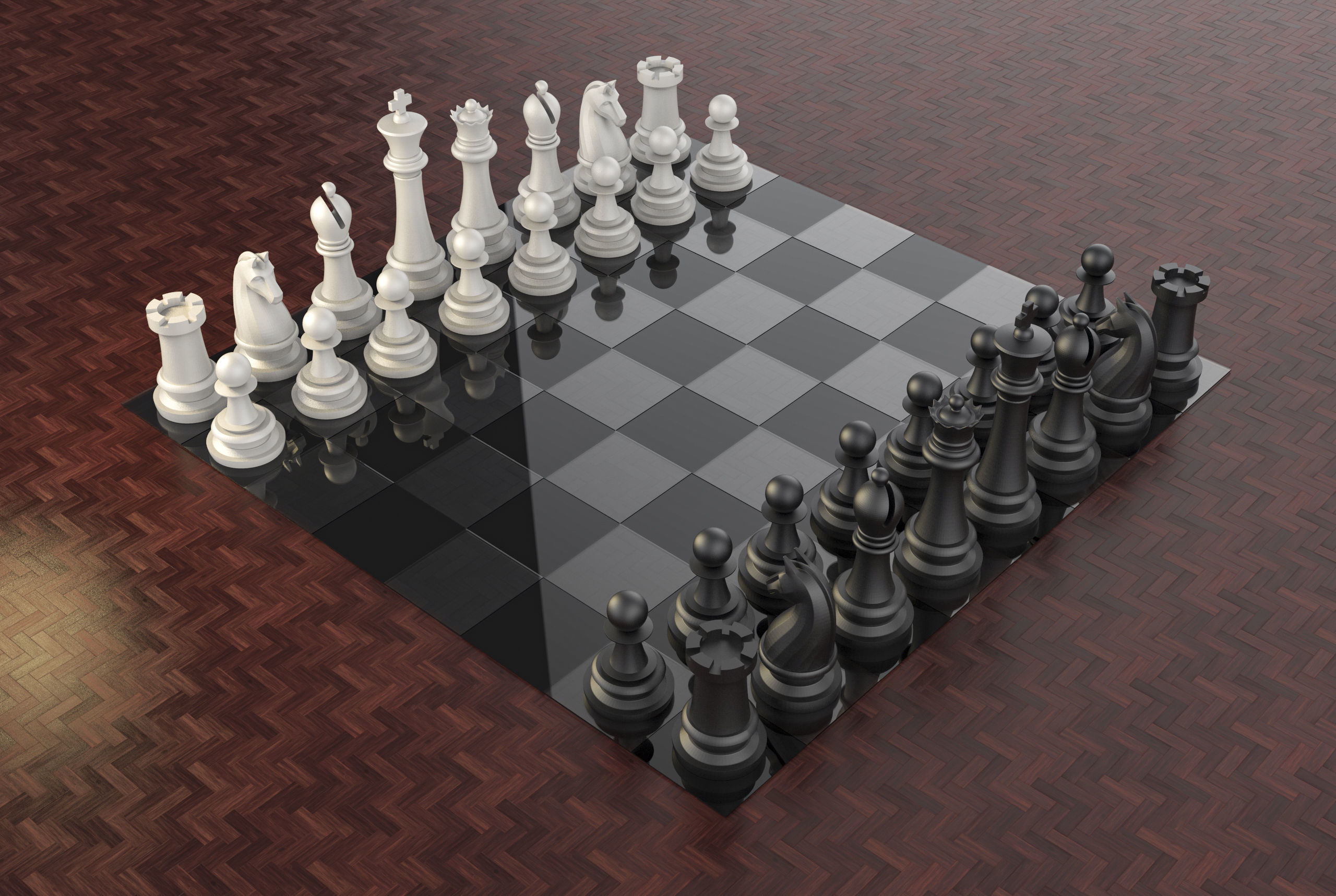 Complete Chess Pieces 3D print model_8