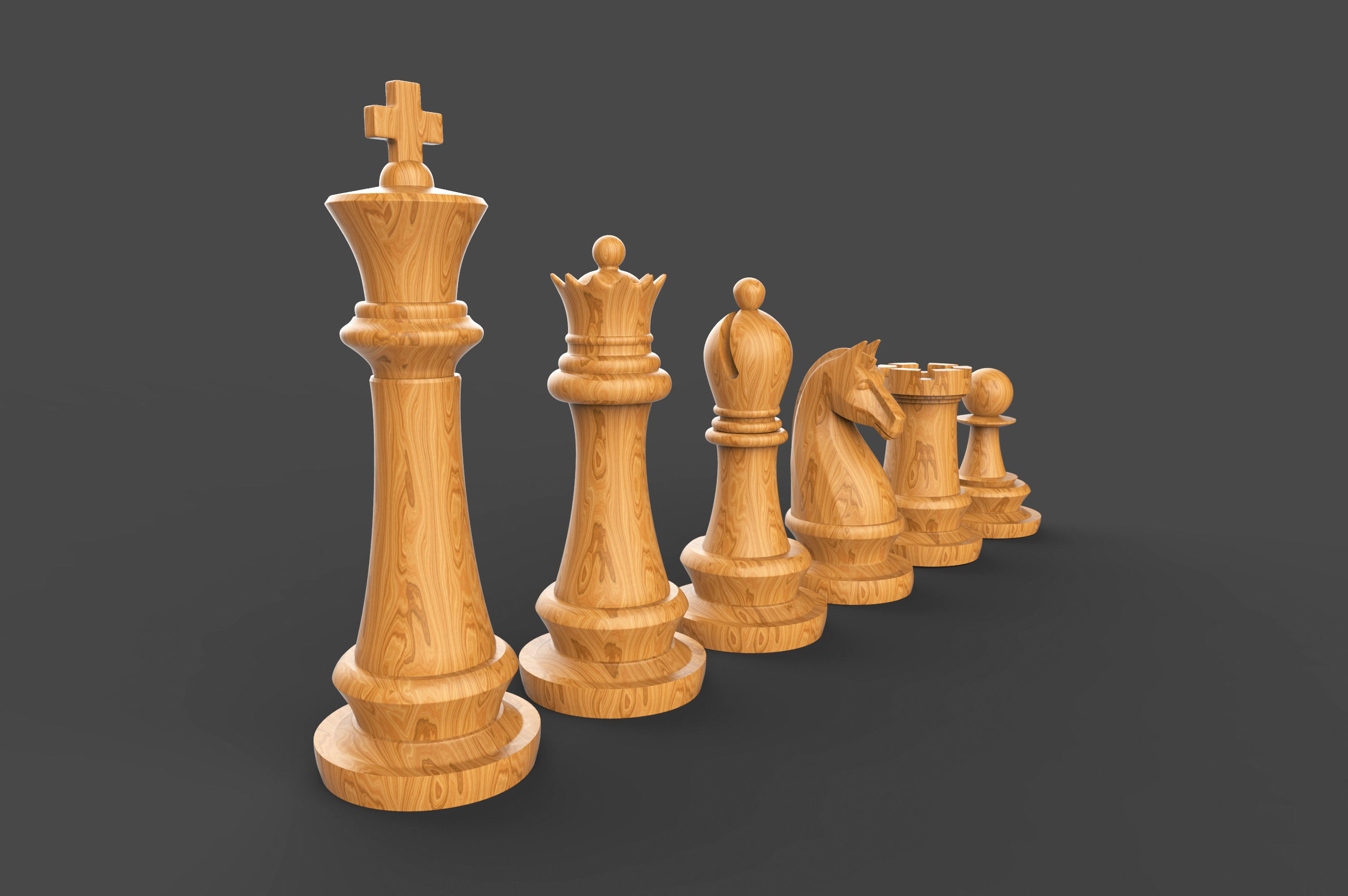 Complete Chess Pieces 3D print model_7